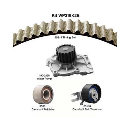 Dayco 03-05 Volvo 2.9L Water Pump Kit, Wp319K2B WP319K2B
